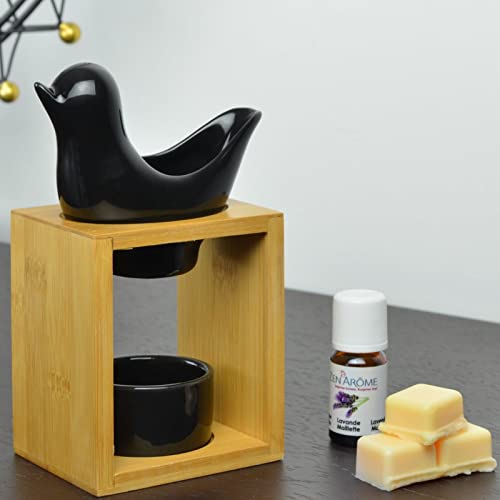 Quemador de Aromas y perfumes Birdy Black - Serie Naturéa , Aroma difusor de aceites Esenciales