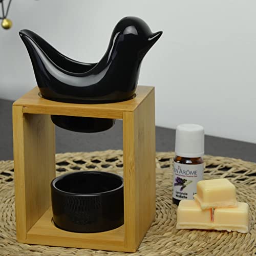 Quemador de Aromas y perfumes Birdy Black - Serie Naturéa , Aroma difusor de aceites Esenciales