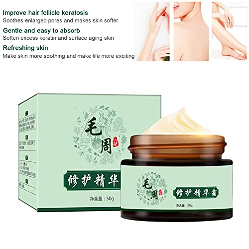 Queratosis Pilaris Crema Crema de reparación de folículos capilares Crema suavizante de piel de pollo Tratamiento de queratosis Pilaris Exfoliante Piel áspera y con bultos 50g / 1.7oz