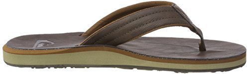 Quiksilver Carver Nubuck-Sandals For Men, Zapatos de Playa y Piscina Hombre, Marrón (Demitasse-Solid Ctk0), 47 EU