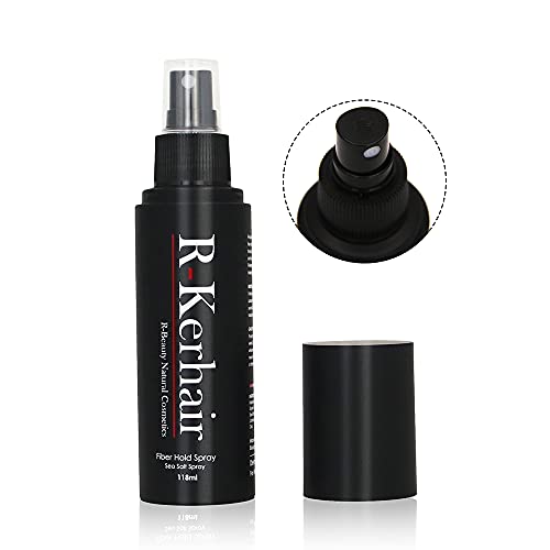 R-Kerhair Kit Fibras Capilares Densificadoras del Cablello para Disimular Calvicie para Hombre y Mujer - Aplicador y Fijador Incluidos, Mayor Duración y Resultado Profesional (Gris)
