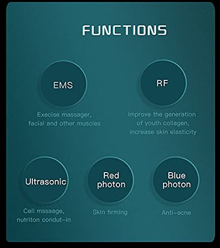 Radiofrecuencia Facial Y Corporal Profesional Masajeador Facial Electrico Maquina Contra Arrugas Radiofrecuencia Aparatos Aparato De Radiofrecuencia Para Rostro,RF y EMS y Ultrasónico y Fototerapia