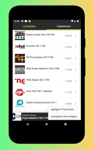 Radios de España - Radio España FM y AM para escuchar gratis en el Teléfono y la Tableta