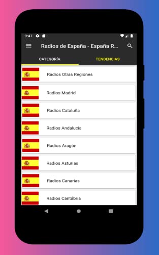 Radios de España - Radio España FM y AM para escuchar gratis en el Teléfono y la Tableta