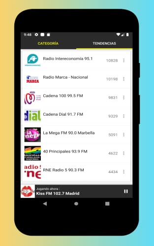Radios de España - Radio España FM y AM para escuchar gratis en el Teléfono y la Tableta