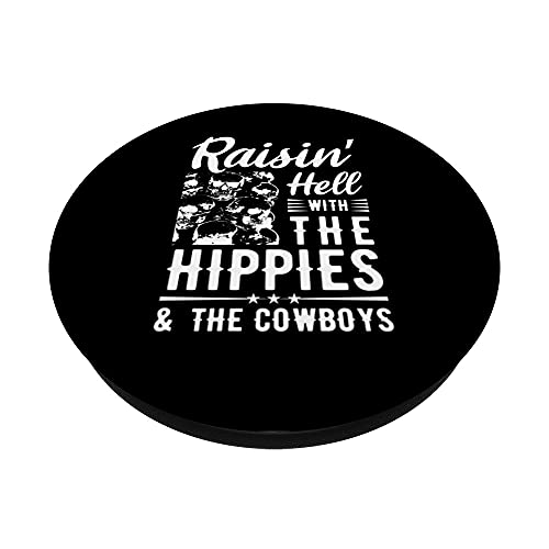 Raisin' Hell With The Hippies & The Cowboys Música country PopSockets PopGrip Intercambiable