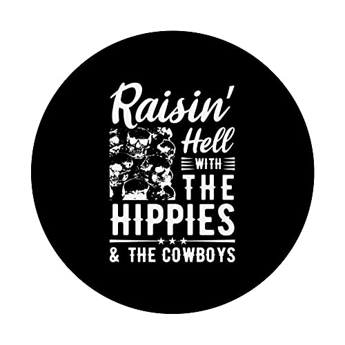 Raisin' Hell With The Hippies & The Cowboys Música country PopSockets PopGrip Intercambiable