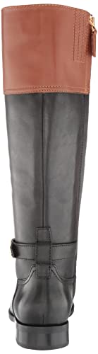 Ralph by Ralph Lauren Baylee, Botas a la Altura de Rodilla Mujer, Black Deep Sillín Tan, 40 EU