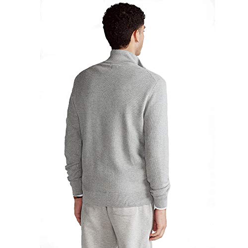 Ralph Lauren Jersey con Cuello Zip (S, Grey Heather)