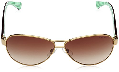 Ralph Lauren RALPH BY Ra4096 Gafas de Sol, Gold/Cream, 59 para Mujer