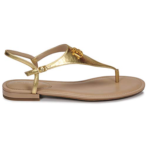 Ralph Lauren - Sandalias de Mujer Modelo Ellington Color Oro, color Dorado, talla 39/42 EU