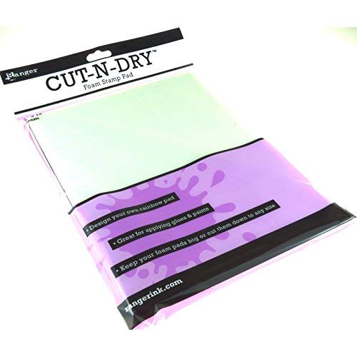 Ranger Inkssentials Cut-N-Dry - Almohadilla Recortable de Espuma para aplicar Tinta, Color Blanco