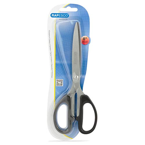 Rapesco CS0205B1 Tijeras multiusos en Acero Inoxidable, 21 cm de Largo, Paquete de 1
