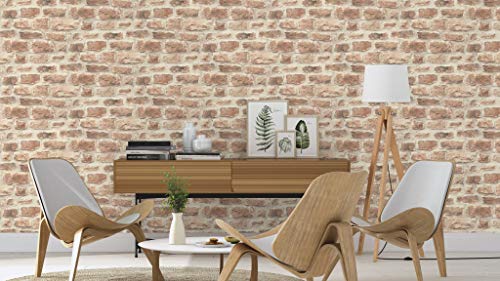 Rasch Papel pintado 860610 de la colección b.b home passion VI, papel pintado no tejido efecto piedra rústica, 10,05 m x 53 cm
