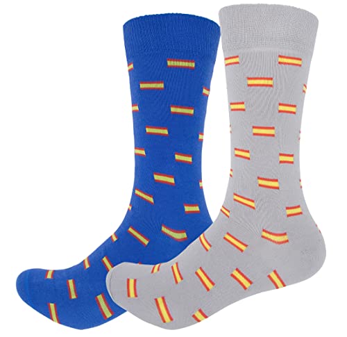 RAU Calcetines bandera + de españa de hombre pack 2 pares