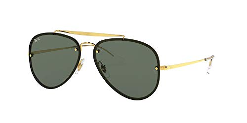 Ray-Ban 0Rb3584N, Gafas de Sol Unisex adulto, Marrón (Gold/Green Classic), 58