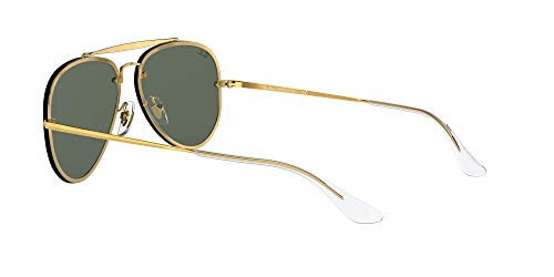Ray-Ban 0Rb3584N, Gafas de Sol Unisex adulto, Marrón (Gold/Green Classic), 58