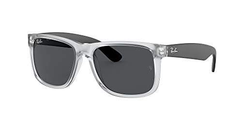 Ray-Ban 0RB4165 Gafas, Rubber Transparent, 55 Unisex