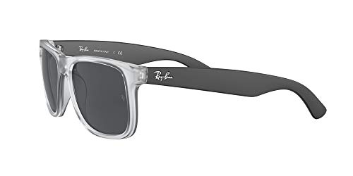 Ray-Ban 0RB4165 Gafas, Rubber Transparent, 55 Unisex