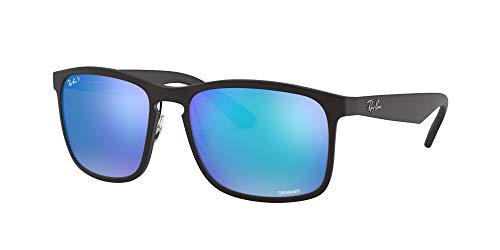 Ray-Ban 0Rb4264 Gafas de Sol, Matte Black, 58 para Hombre