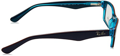 Ray-Ban 0Ry1530, Monturas de Gafas para Niños, Azul (Top Blue on Azure Transp), 48