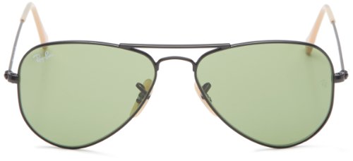 Ray-Ban 3044 006/14 Matte Black 3044 Aviator Sunglasses Lens Category 2