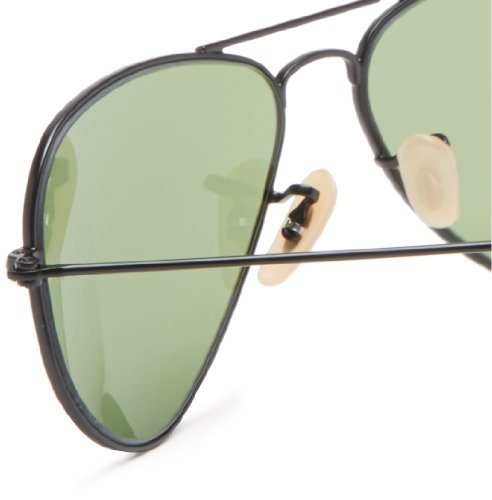 Ray-Ban 3044 006/14 Matte Black 3044 Aviator Sunglasses Lens Category 2