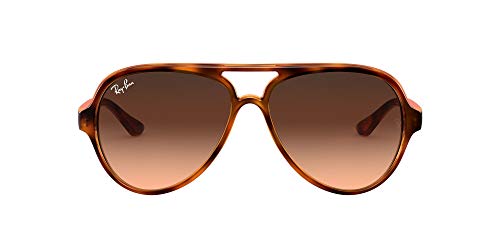Ray-Ban 4125 Gafas de Sol, Stripped Havana, 59 para Hombre