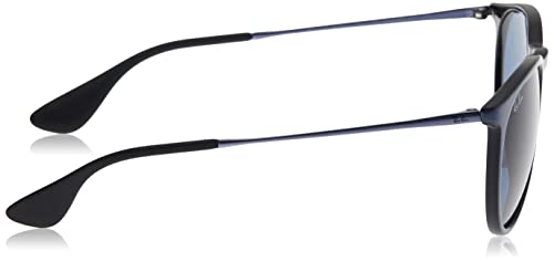 Ray-Ban Erika Gafas, Parte Superior de Color Violeta Metálico En Negeo/Azul Oscuro, 54 Unisex Adulto