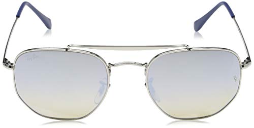 Ray-Ban Marshal 0RB3650 Gafas De Sol, Silver, 53 Unisex Adulto