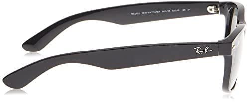 Ray-Ban New Wayfarer Gafas de Sol, Black, 58 para Hombre
