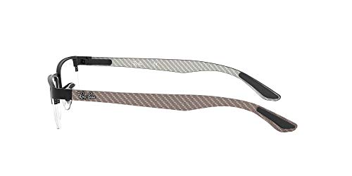 Ray-Ban - RX 8412,Geométrico metal hombre, Negro, 52 mm