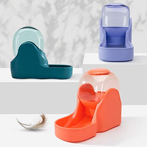 Rayber Comida automática y dispensador de agua para gatos y perros, 3,8 l, comedero automático para gatos y perros, 1 dispensador de agua y 1 alimentador automático para mascotas, color naranja
