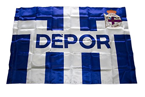 Real Club Deportivo de La Coruña Baddep Bandera, Azul/Blanco, Talla Única