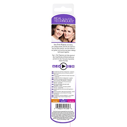 Real Techniques Eye smudge + diffuse - brocha para emborronar + brocha para difuminar 50 g
