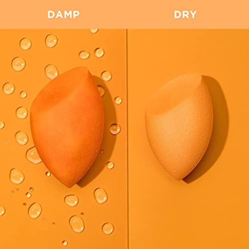 REAL TECHNIQUES - Set de 2 Esponjas para Maquillaje Facial - Incluye 1 Esponja Miracle Complexion + 1 Esponja Miracle Powder - Para Aplicar Todo Tipo de Maquillajes - Sin Látex - Diseño Profesional