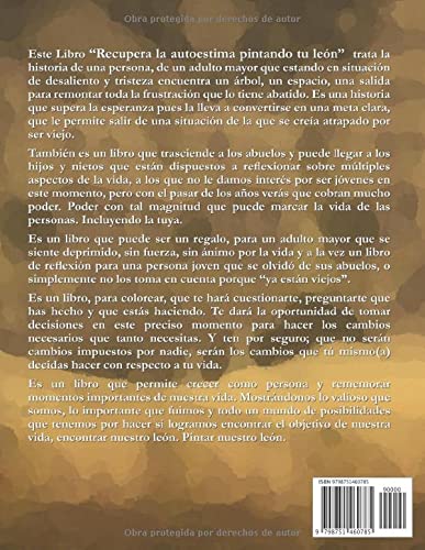 Recupera la autoestima pintando tu león: Un viaje para superar los miedos y aumentar tu autoestima con imágenes y mensajes para colorear