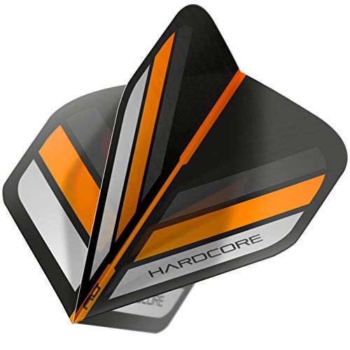 RED DRAGON Hardcore Stripes Paquete de selección Plumas de Dardos Estándar Extra Gruesos - 5 Juegos por Paquete (15 vuelos en Total)