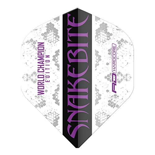 RED DRAGON Snakebite World Champion Edition White Hardcore Flights