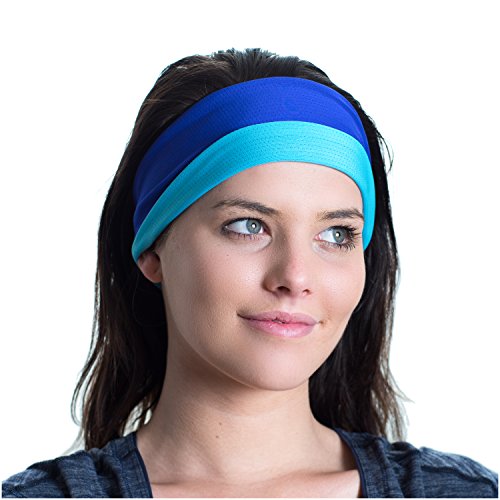 Red Dust Active Diadema Deportiva, Reversible – Absorbe la Humedad - Antideslizante – Banda elástica Absorbente - Ideal para Entrenamientos de Fitness