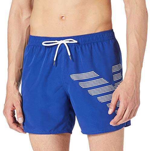 Red Emporio Armani Swimwear Boxer Bold Logo Eagle Traje de baño, Black, 54 para Hombre