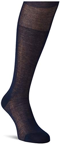 Red Emporio Armani Underwear Long Socks Monopack Dressy Calcetines Largos, Navy Blue, S para Hombre