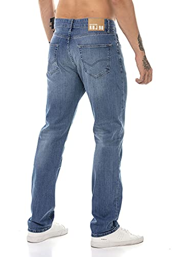 Redbridge Vaqueros para Hombre Jeans Denim Pants Estilo Straight Cut Azul W36L32