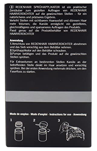 REDENHAIR - Aplicador para Redensificador Capilar - Optimiza la colocación de Fibras Capilares - Distribuye mejor las Microfibras Capilares de Queratina - Disimula la Alopecia