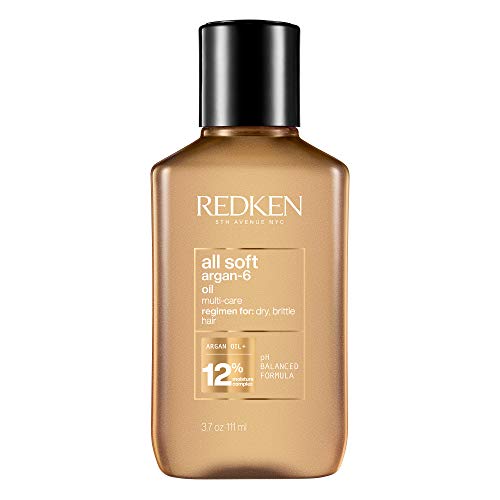 Redken | Aceite de Argán Hidratante, Tratamiento sin aclarado para Cabello Seco y Frágil, All Soft, 90 ml