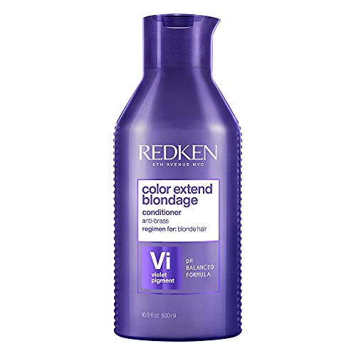 Redken | Acondicionador para el Cuidado del Color para Cabello Rubio, Color Extend Blondage, 500 ml