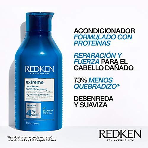 Redken | Acondicionador Reparador con Proteínas para Cabello Dañado, Extreme, Formato 300 ml