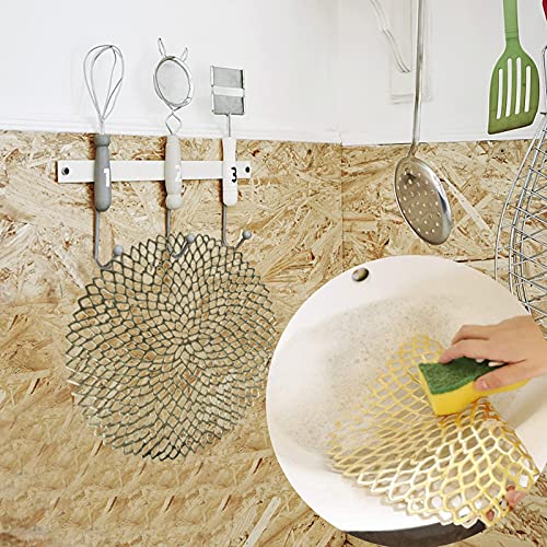 Redondos Salvamanteles Ahuecados, XiYee 6 Piezas Manteles Individuales Lavable, Mantel Individual PVC Antideslizantes Resistente al Calor, para Aislantes para Cocina, Restaurante, Mesa de Comedor 38cm