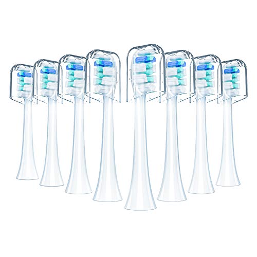 REDTRON Recambios Cepillo compatible con Philips ProResults, Set de 8 Cabezales de Recambio compatible con HealthyWhite, FlexCare Platinum, EasyClean, HydroClean, PowerUp, Dureza media