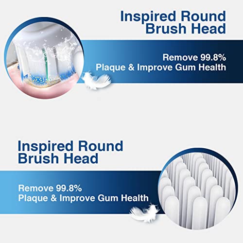 REDTRON recambios de los cabezales de cepillos, compatible con Oral B, paquete de 8 cabezales de cepillo de dientes eléctricos compatibles con Sensitive Clean-style2